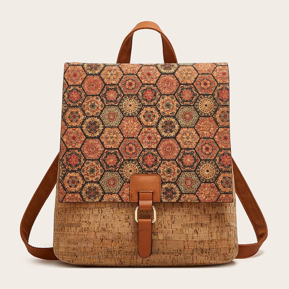 RETRO PRINT LARGE CAPACITY BACKPACK_CWAB2644