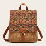 RETRO PRINT LARGE CAPACITY BACKPACK_CWAB2644