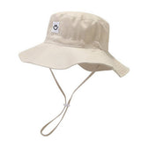 KIDS SMILEY FACE QUICK DRY SUN HAT FOR SUMMER_CWAH3785