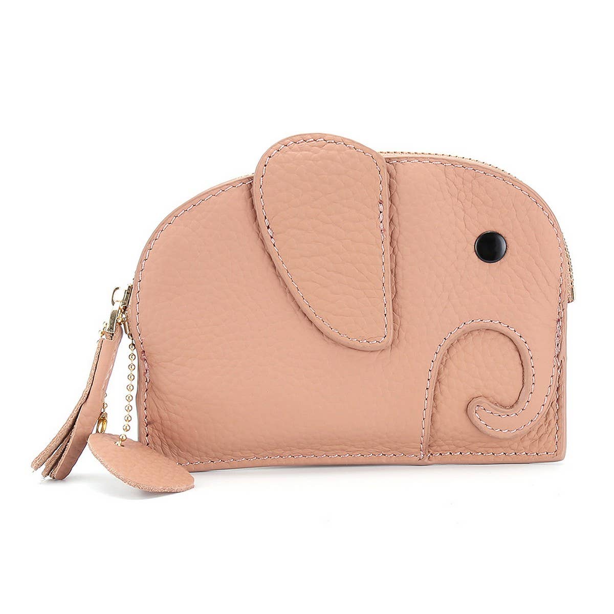 GENUINE LEATHER ELEPHANT MINI CREATIVE WALLET_CWAB3891
