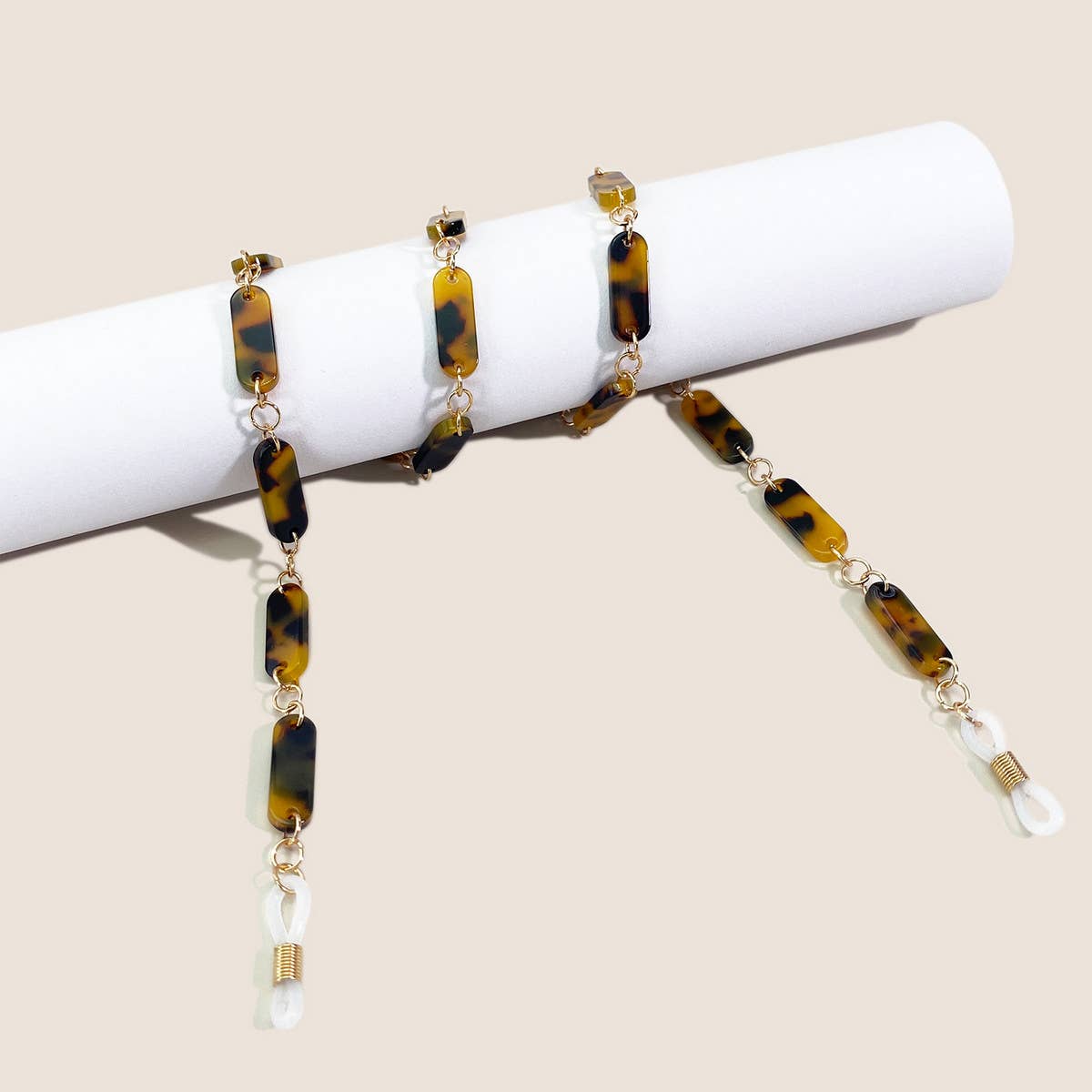 Two-Color Tortoise Shell Anti-Lost Glasses Lanyard_Cwmm1166