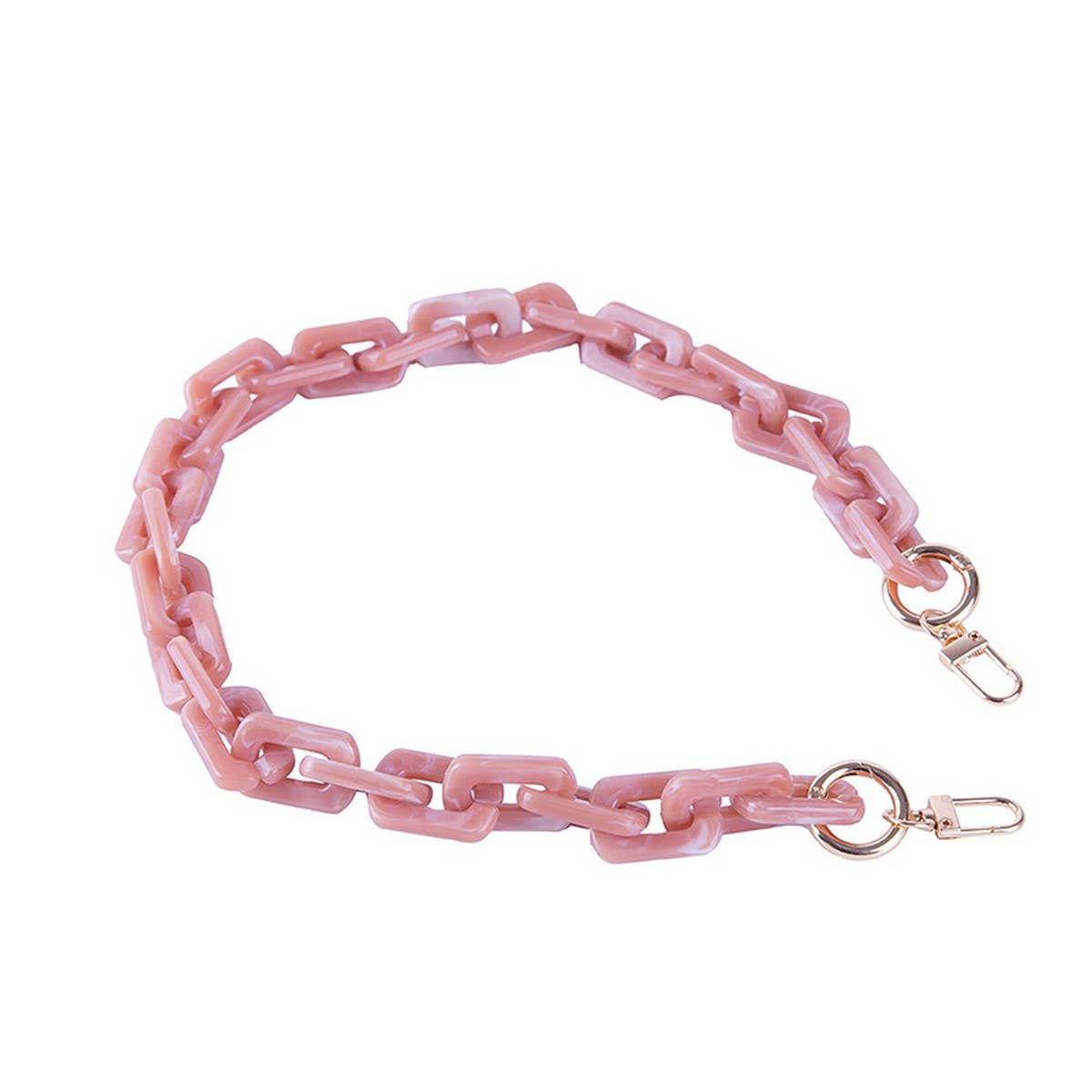 ACRYLIC SQUARE MULTI COLOR BAG CHAIN BAG STRAP_CWMM5093