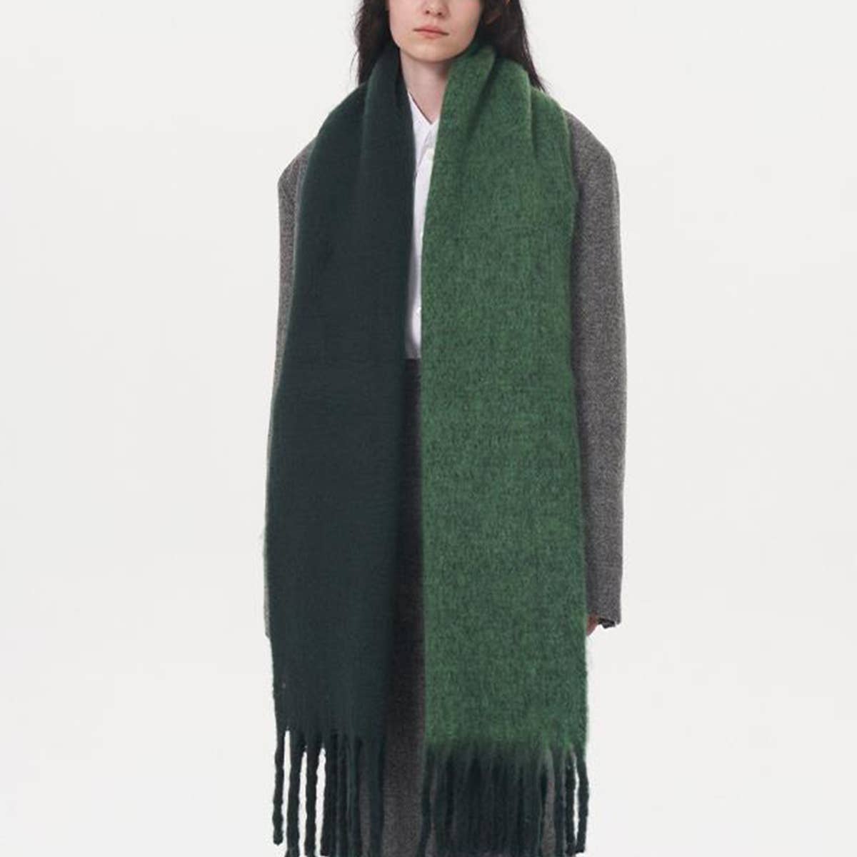 AUTUMN WINTER DOUBLE COLOR FAUX CASHMERE SCARF_CWASC0329