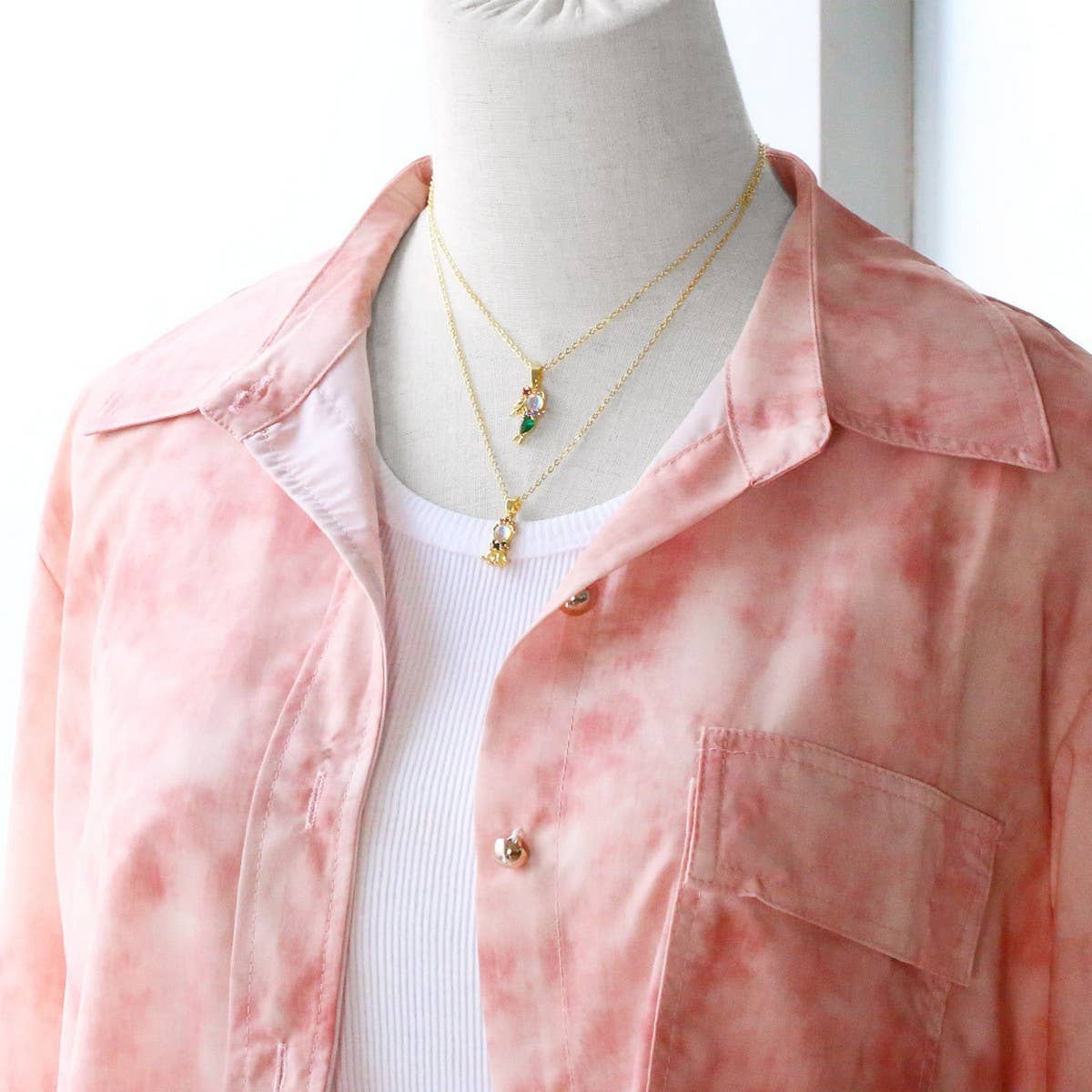 COLORE ZIRCON FAIRY TALE PRINCESS PENDANT NECKLACE_CWAJE0909