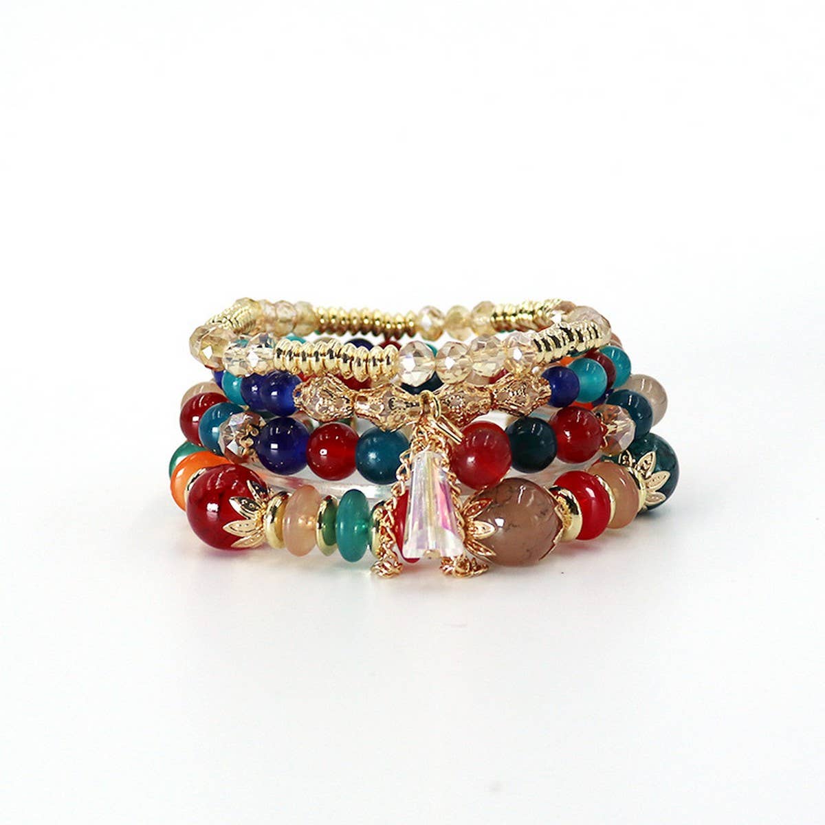 MULTI LAYERED CRYSTAL BRACELET EXOTIC SET_CWAJE1250