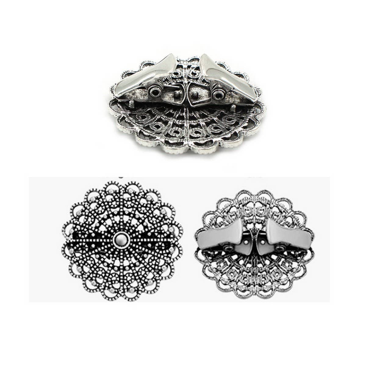 NEW COLLAR CLIP RETRO FLOWER CARDIGAN SHAWL CLIP_CWMM2203