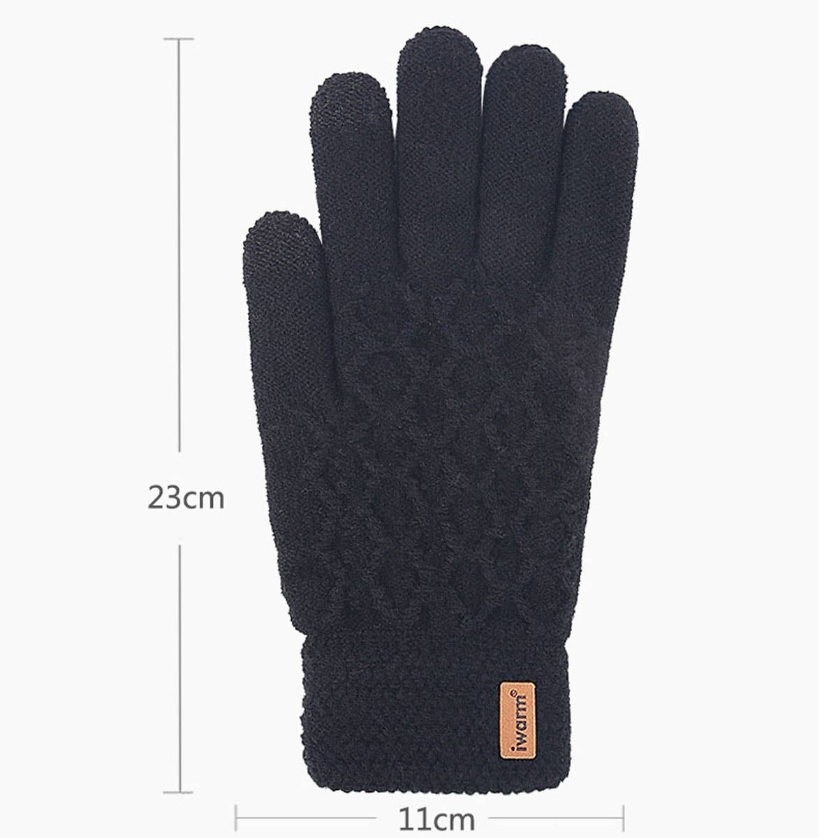 Winter Men'S Oversized Touch Screen Knit Gloves_Cwag0230