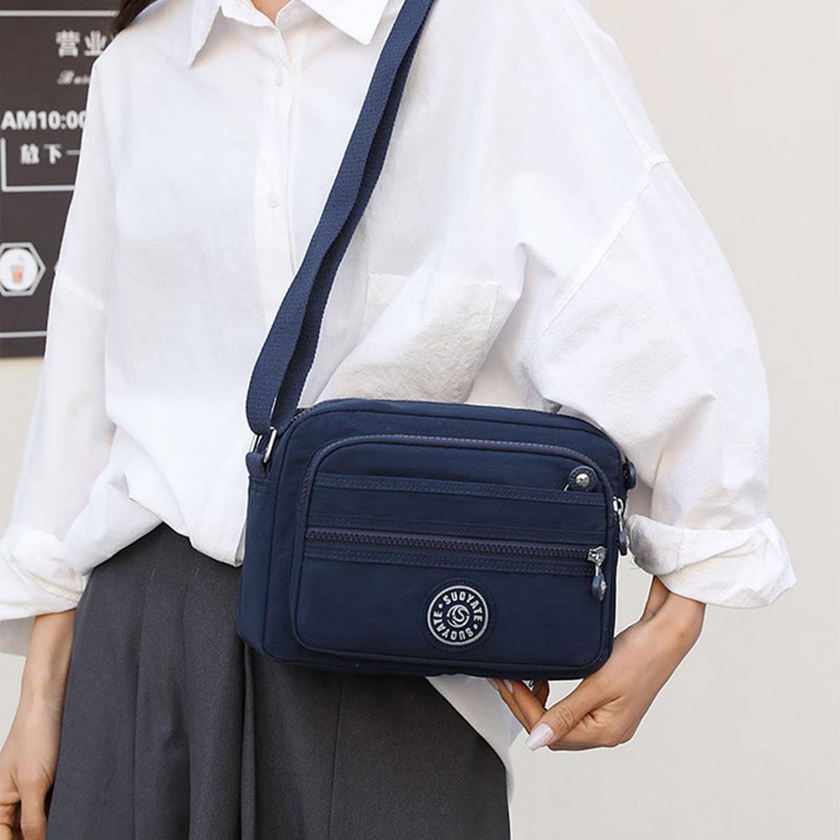 Fashion Casual Waterproof Shoulder Messenger Bag_Cwab3524