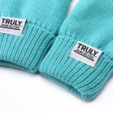 Winter Solid Color Cute Knitted Mittens For Women_Cwag0261