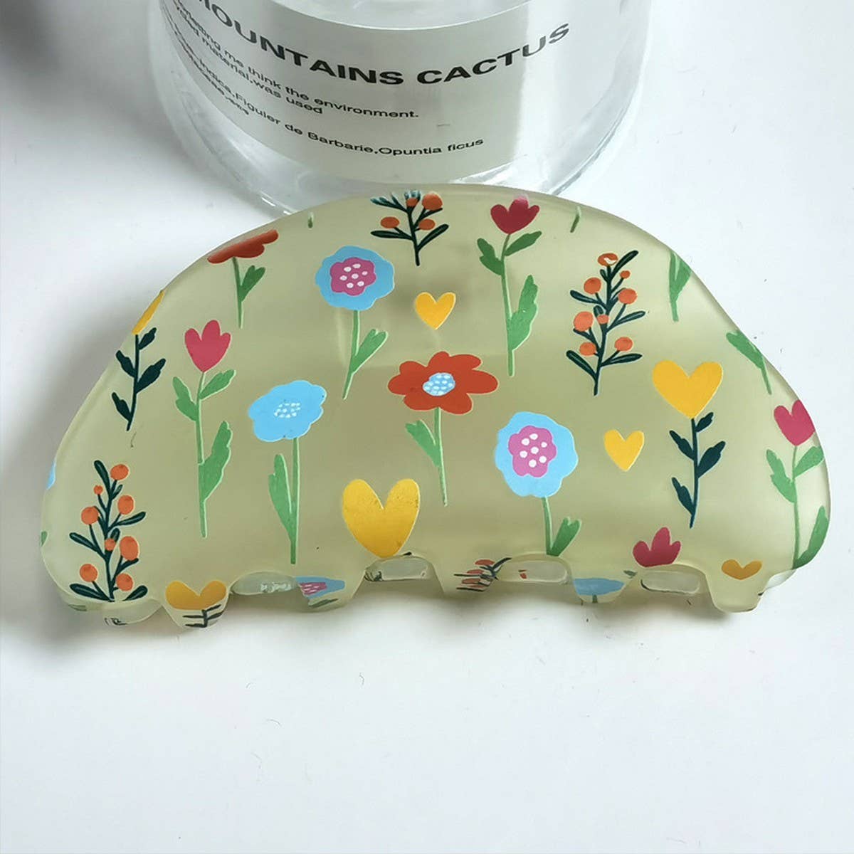 Cwaha1316_Frosted Flower Series Hair Claw Clip