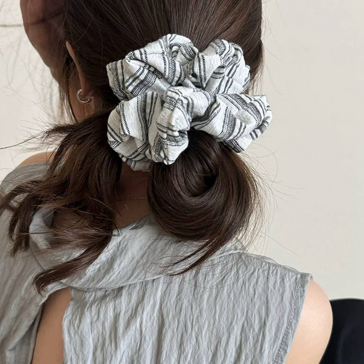 FRESH STRIPED COLON HAIR SCRUNCHIES_CWAHA2806