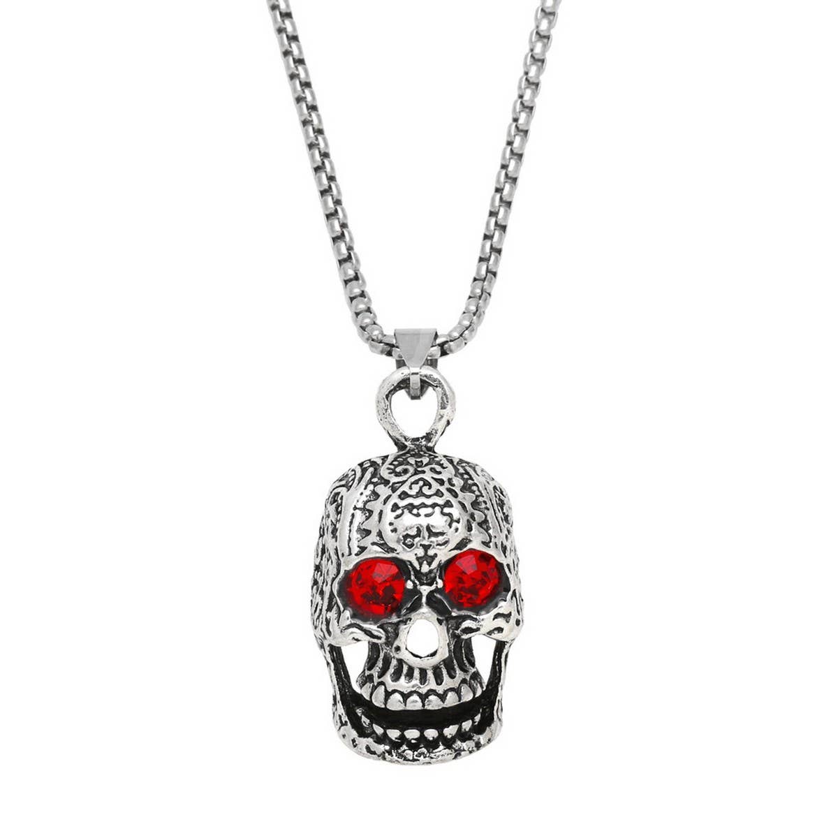 RETRO HIP HOP SKULL PENDANT NECKLACE_CWAJE0972