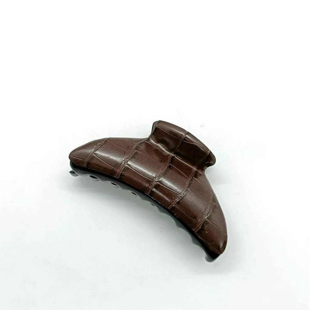 Vintage-Style Croc Pu Hair Claw For Ponytail