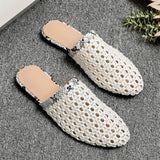 EXTERNAL BREATHABLE MESH FLAT BOTTOM MULES_CWSHF0037
