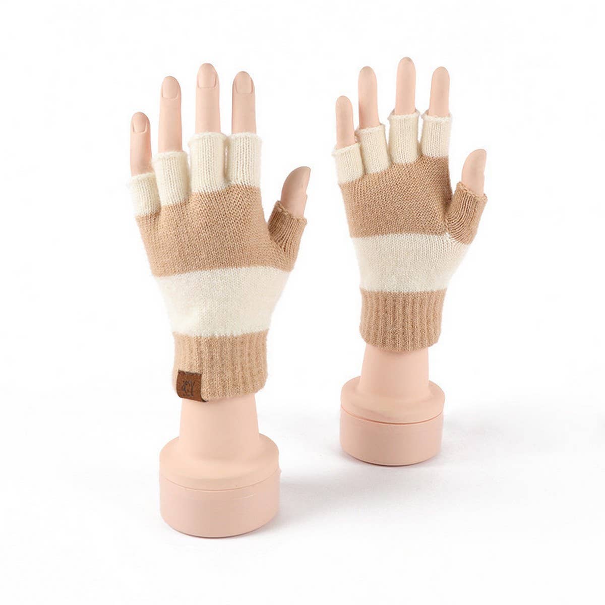Winter Fingerless Knitted Warm Touchscreen Gloves_Cwmm2881