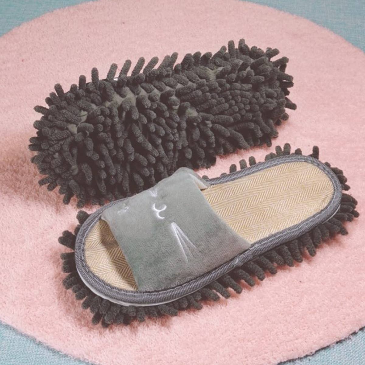 Washable Mop Slippers Mop Shoes Dusting Slippers