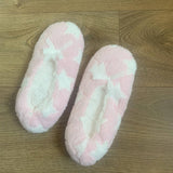 CORAL FLEECE PRINTED SOFT SOLED SOCKS SLIPPERS_CWMS1180