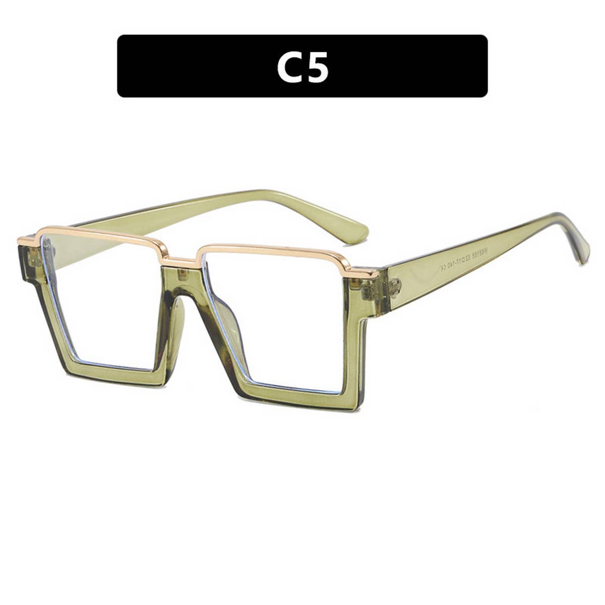 FASHIONABLE SQUARE FLAT GLASSES ANTI BLUE LIGHT_CWASG0317