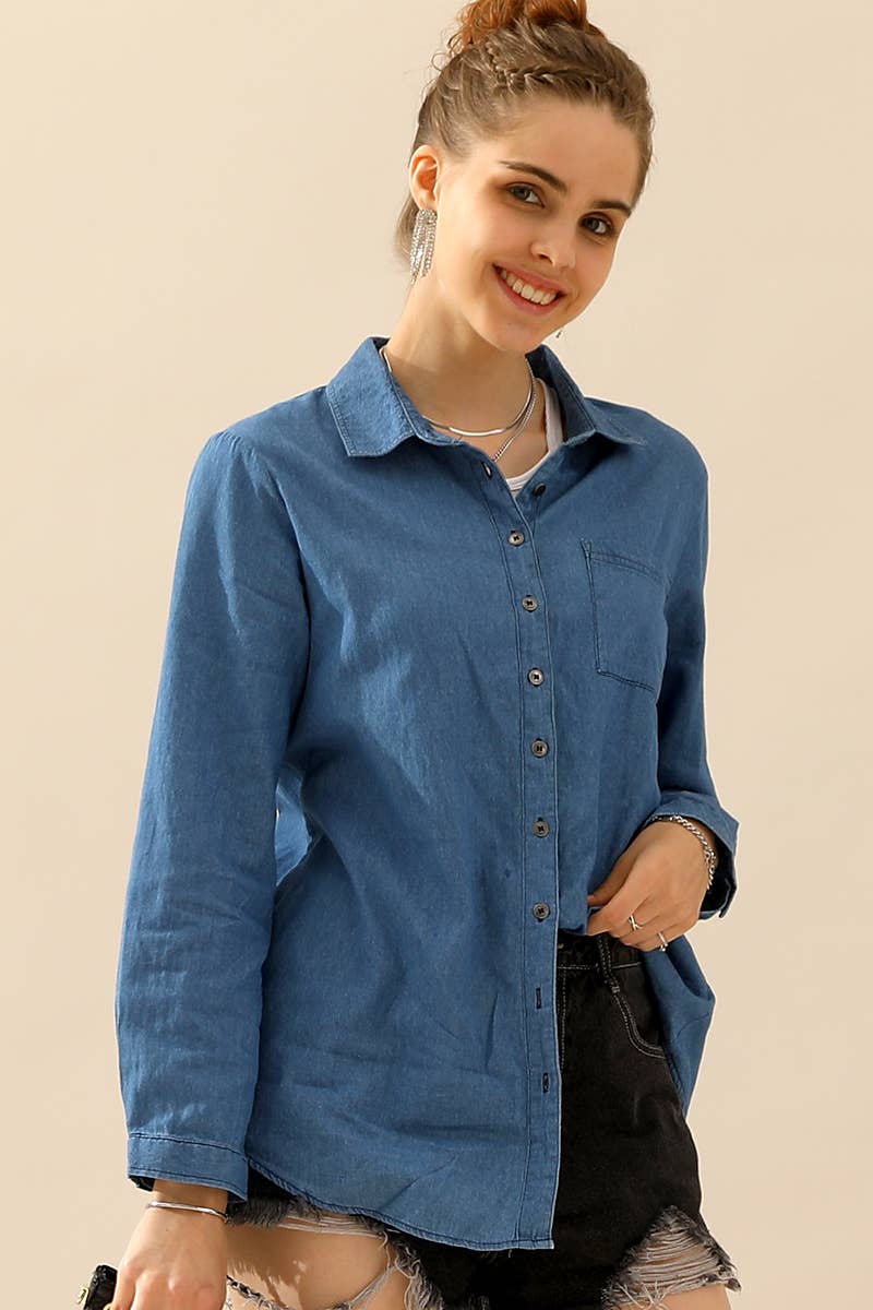 Women Fashion Long Sleeved Shirt_Cwtstl714
