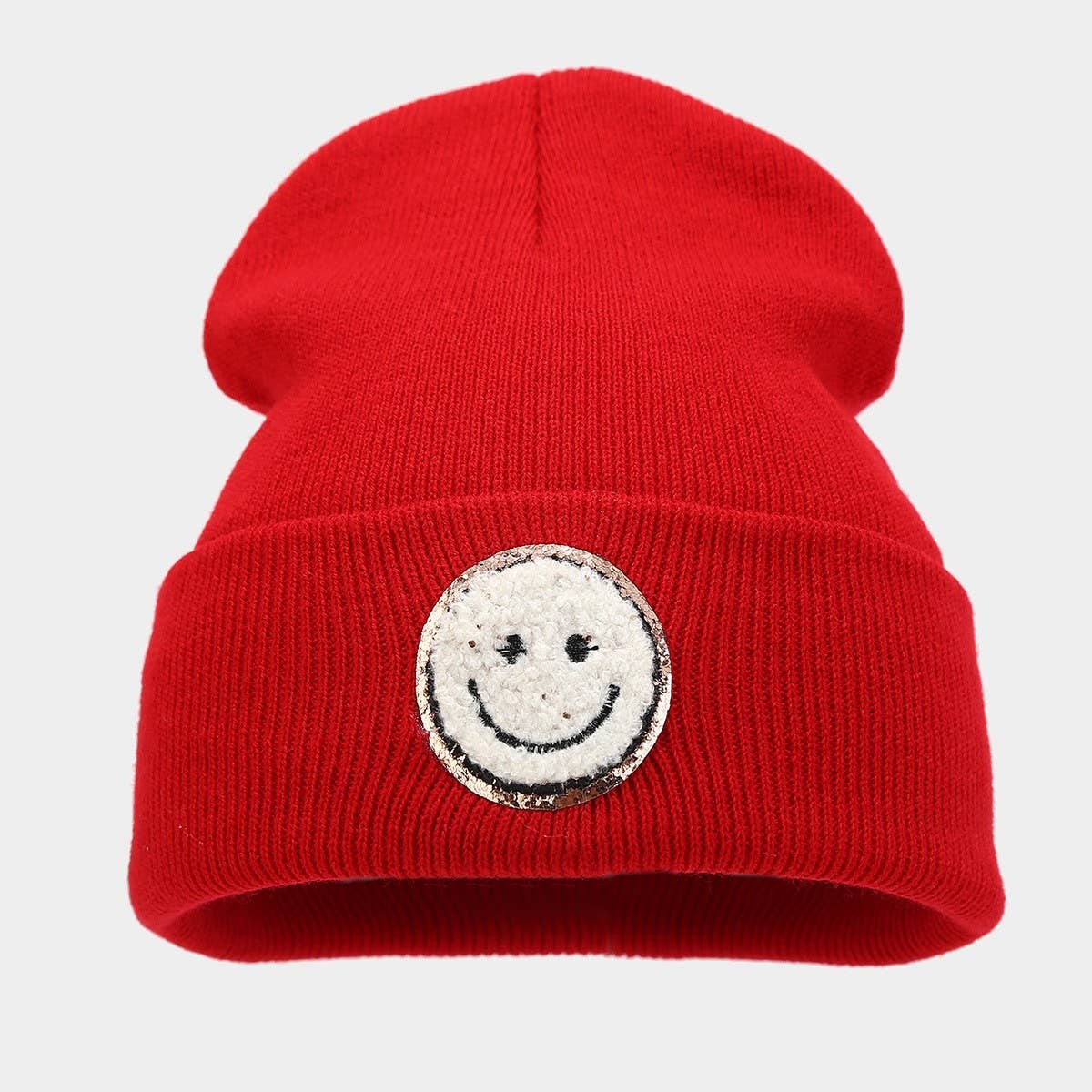 Wool Ha Trendy Brand Knitted Hatsmiley Face_Cwah2081