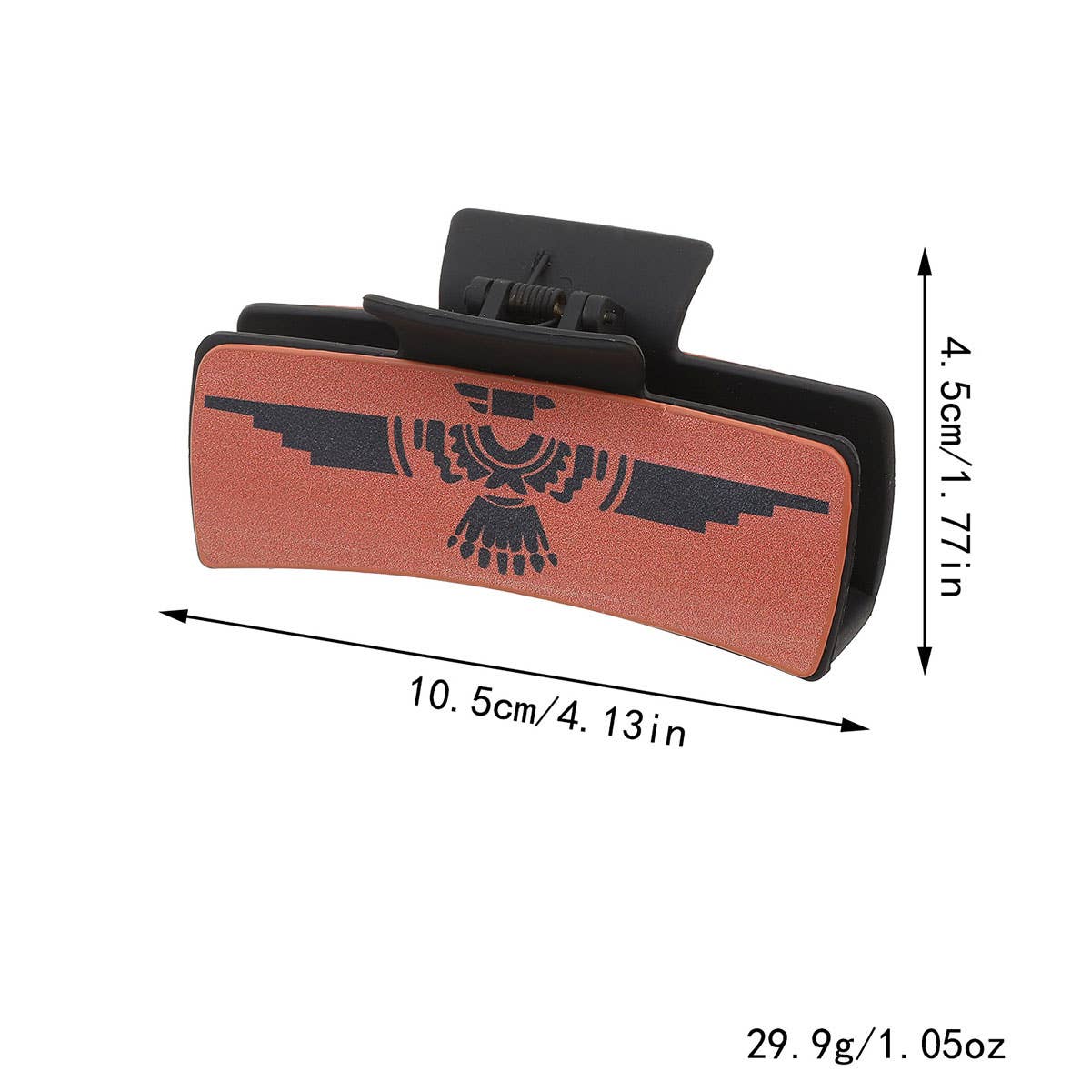 SUNFLOWER RETRO LETTERS WESTERN HAIR CLAW CLIPS_CWASC1623