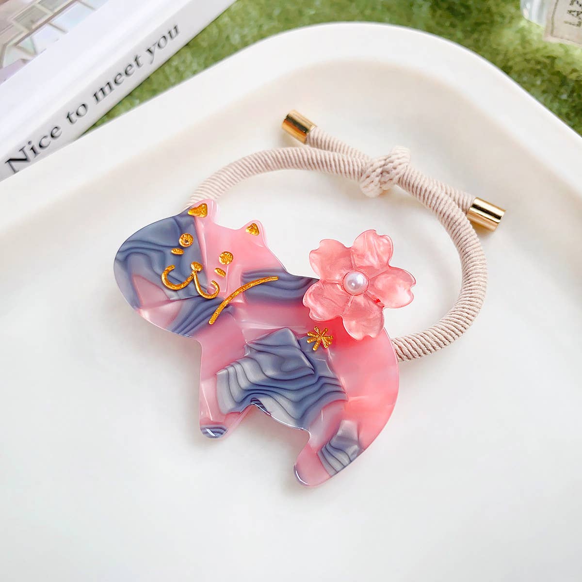 SWEET AND CUTE CAT HAIR ROPE_CWAHA0810