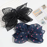 ELEGANT ARTISTIC FLOWER LOVE MESH BOW HAIRPIN_CWAHA2239