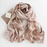 MARBLE STRIPE SCARF SOFT WINTER WRAP_CWASC0440