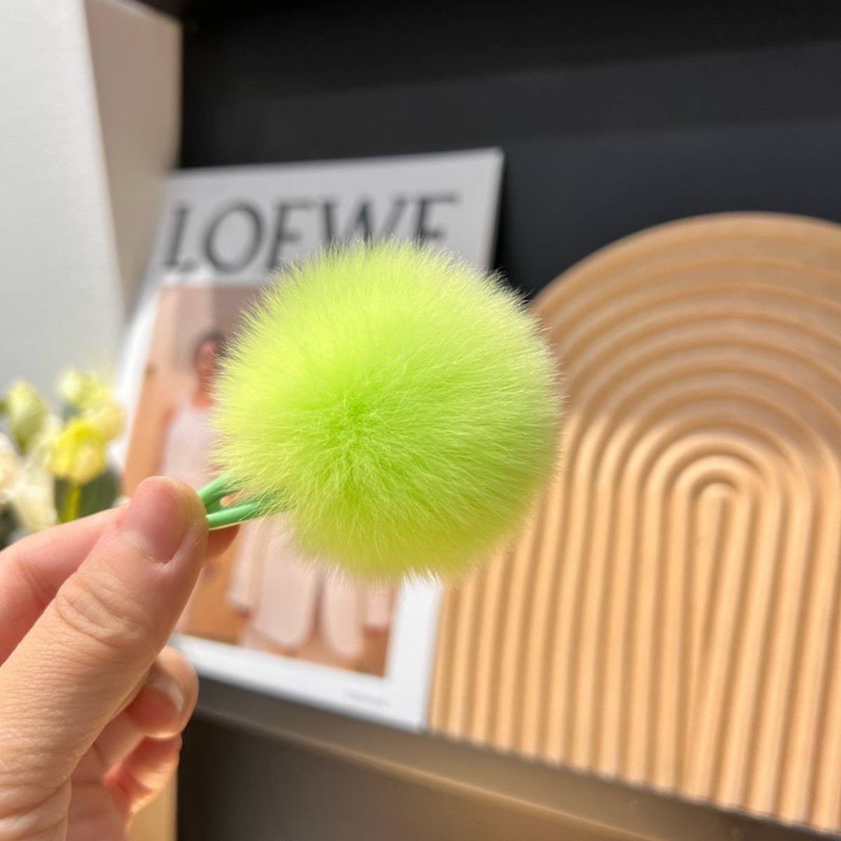 COLORFUL POM POM BANGS CUTE MINI HAIR CLIP_CWAHA3303