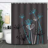 DANDELION FLOWER WATERPROOF SHOWER CURTAIN_CWMM1794