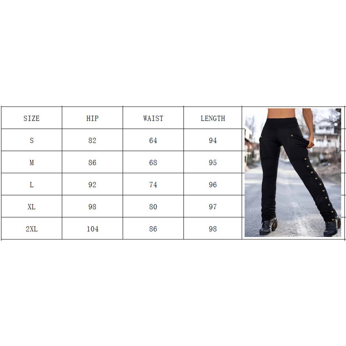 Solid Color Stretch Hip-Lifting Slim-Fit Pants