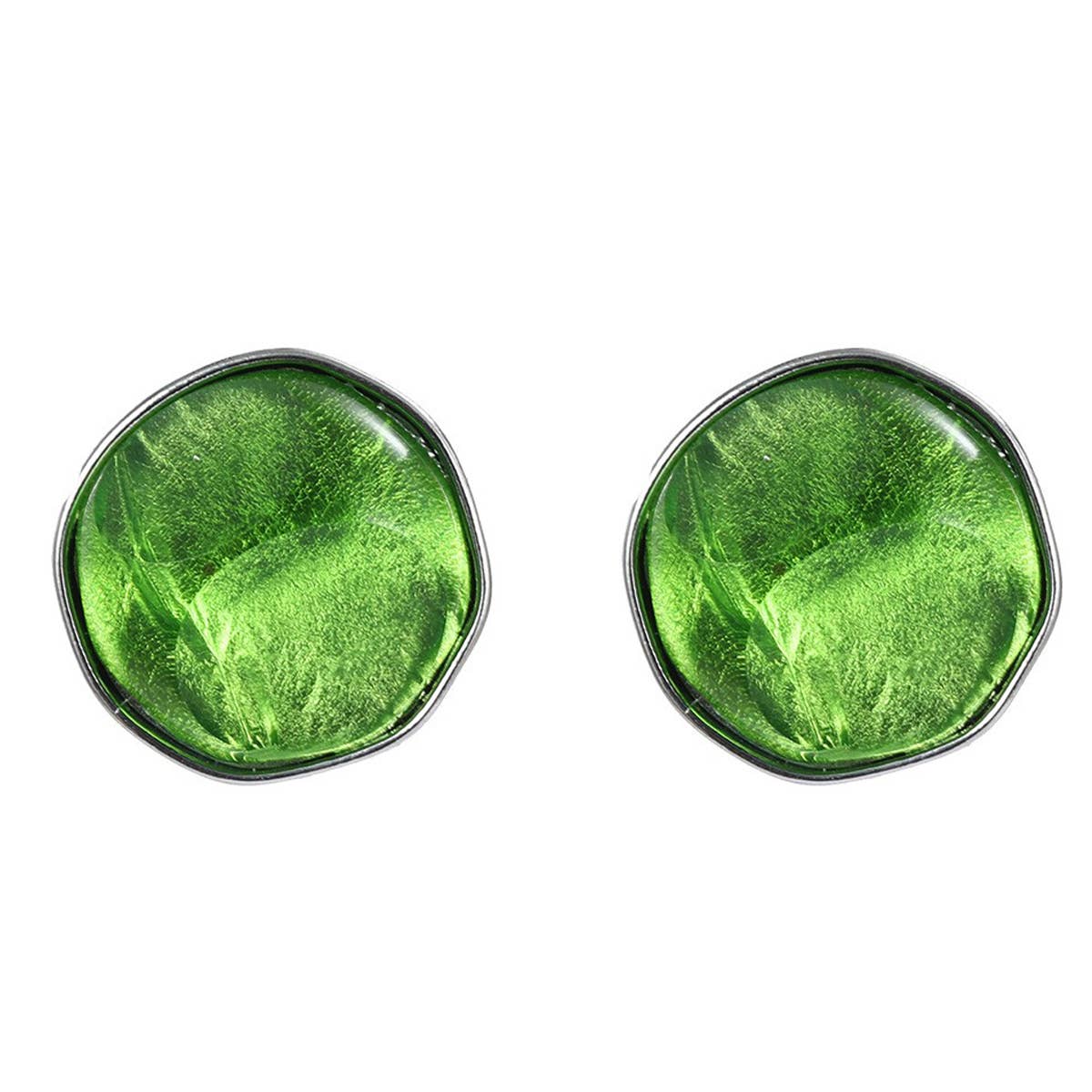 COLORFUL STAINLESS STUD EARRINGS JEWELRY_CWAJE0544