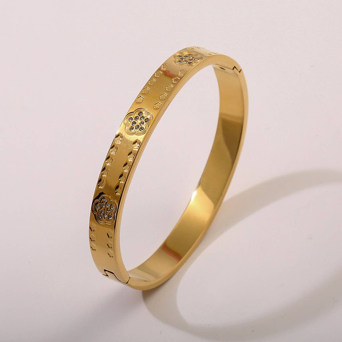 CLASSIC 18K GOLD ZIRCON BRACELET VINTAGE STYLE_CWAJE4600