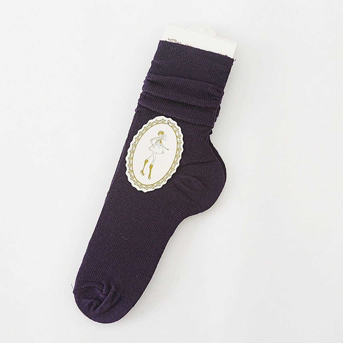 AUTUMN AND WINTER SOLID COLOR RETRO STOCKINGS_CWMS0982