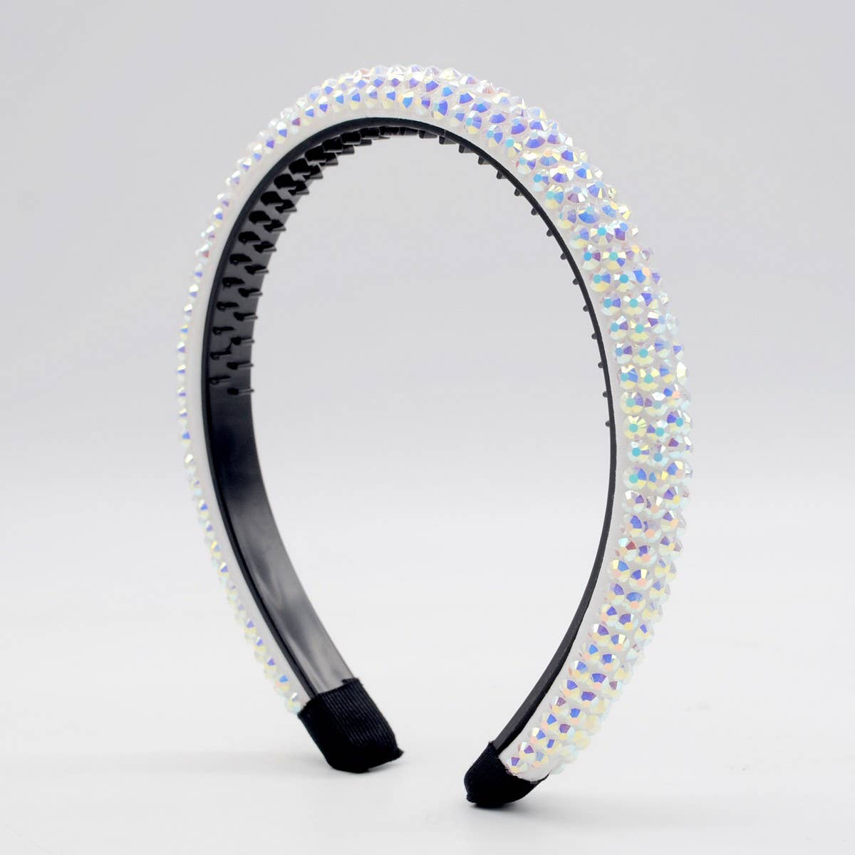 MONOCHROME RHINESTONE DECOR HAIR HOOP_CWAHA0357