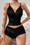 Cwmu00270_Lace Bralette Set Wireless Push Up Lingerie
