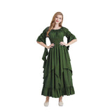 HALLOWEEN COSTUME SQUARE NECK TIED WAIST DRESS_CWMM1508