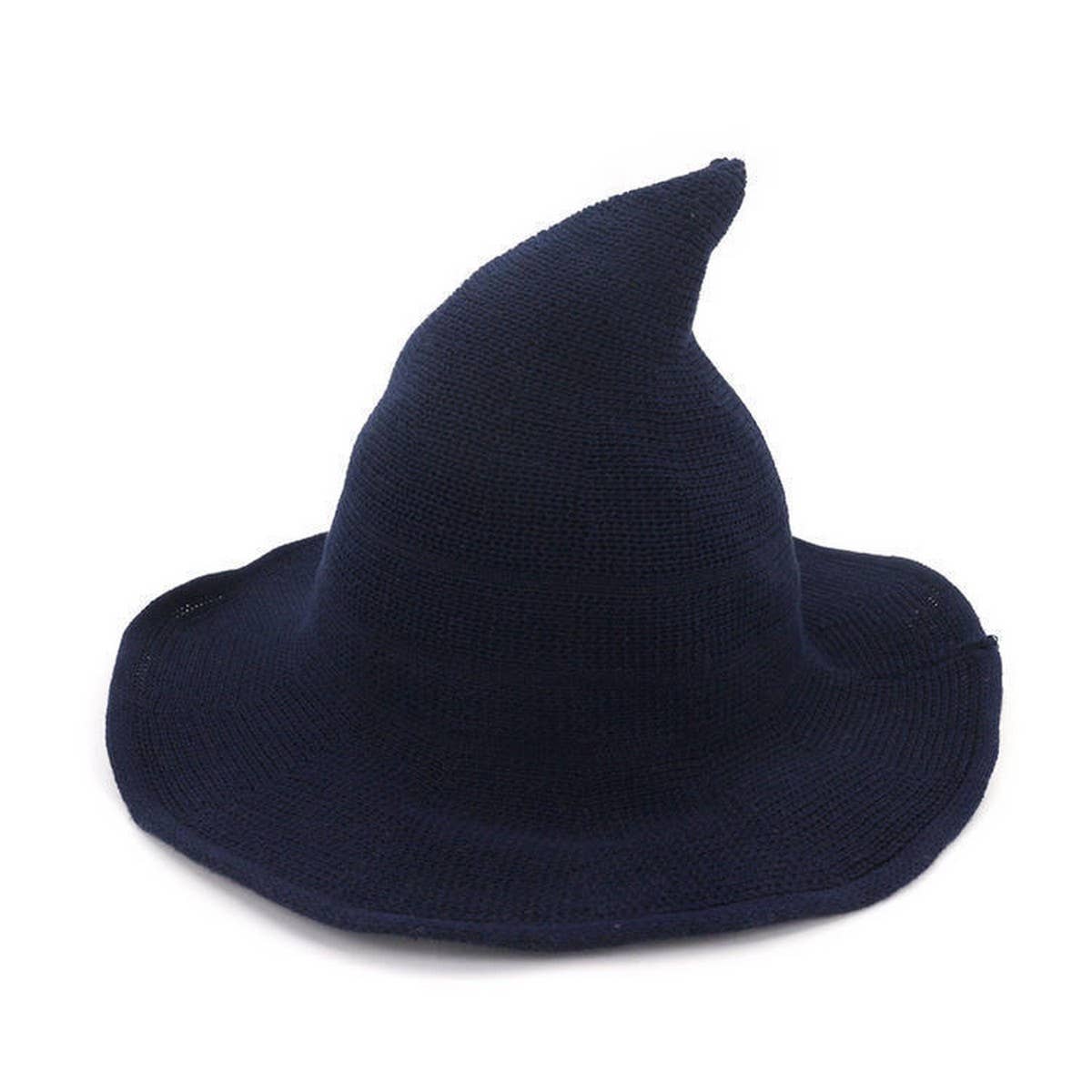 Cwah1676_Regular Foldable Knitted Halloween Witch Hat