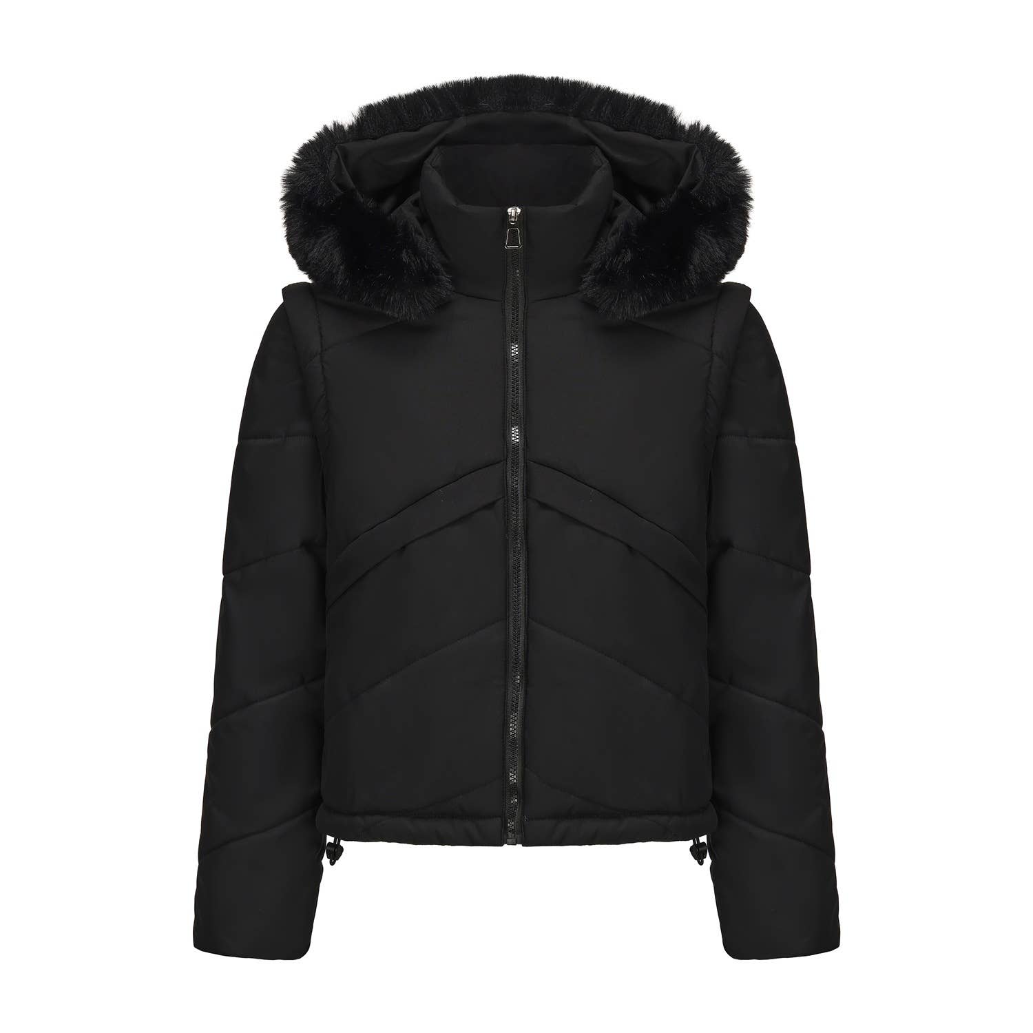 Two Detachable Cotton-Padded Jackets