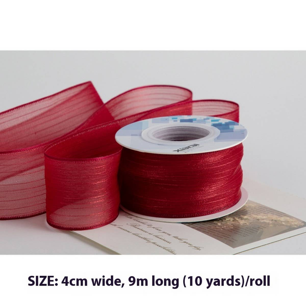 DIY BOW HAIR ACCESSORIES SNOW YARN RIBBON_CWMM5776