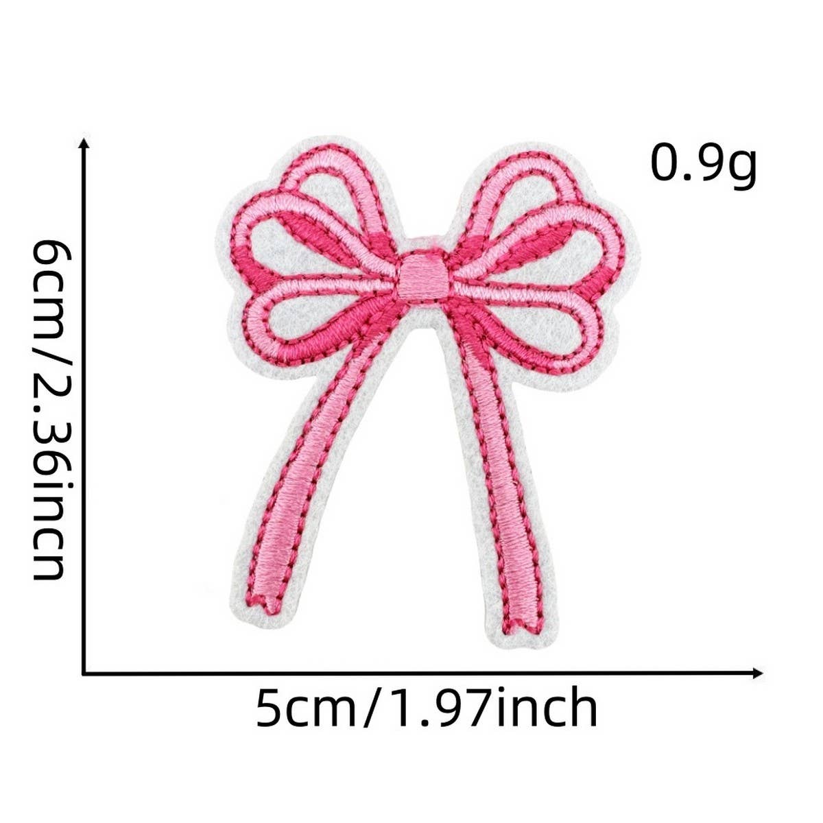 NEW PINK BOW SERIES EMBROIDERED PATCHES_CWMM4019
