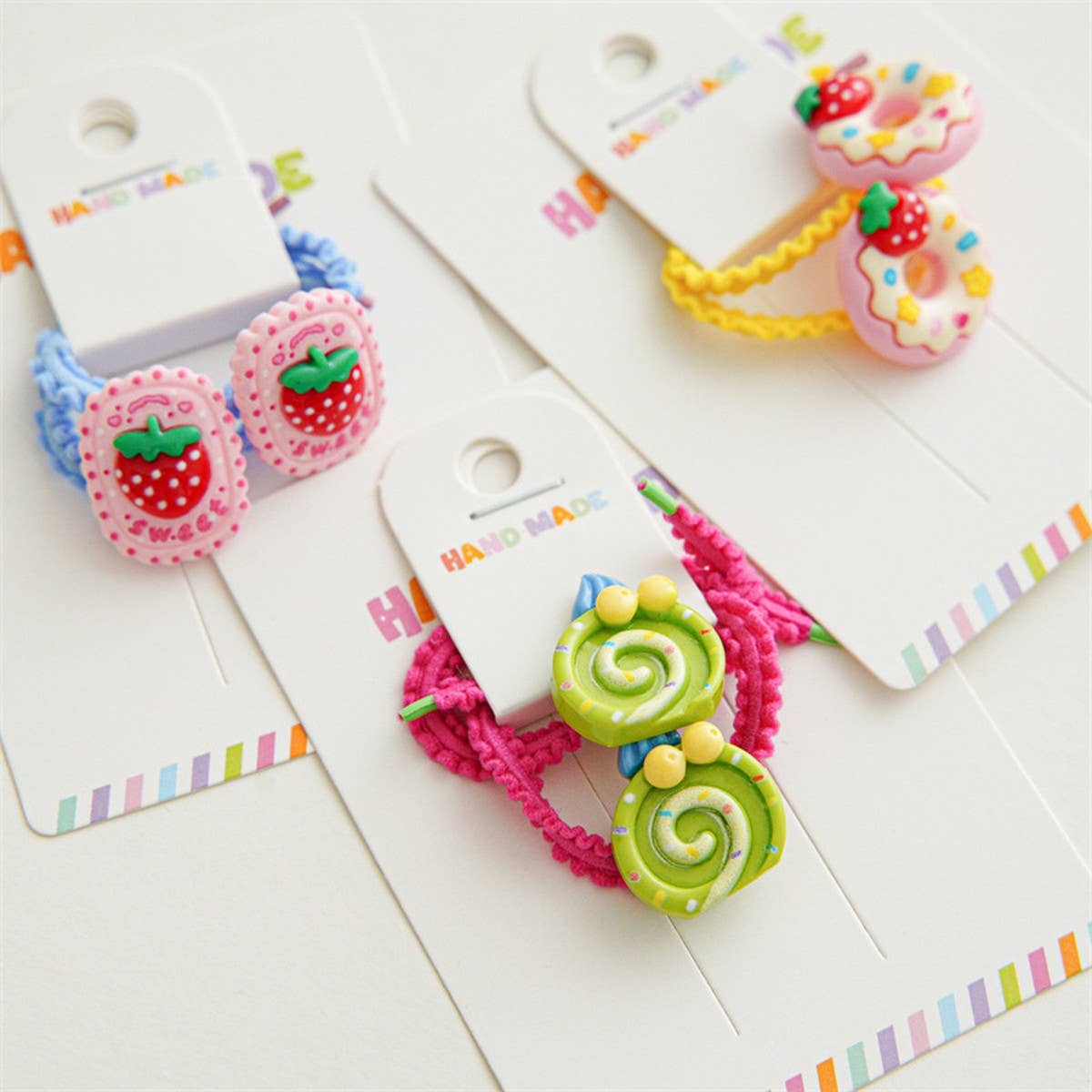 CANDY COLOR CUTE BOW CHILDRENS HAIR TIES_CWAHA1118