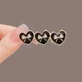BLACK HEART DUCKBILL CLIP SIDE CLIP BANGS HAIRPIN_CWAHA4712