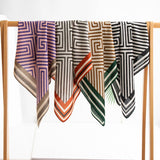 Stripe Print Vintage Scarf_Cwasc0933