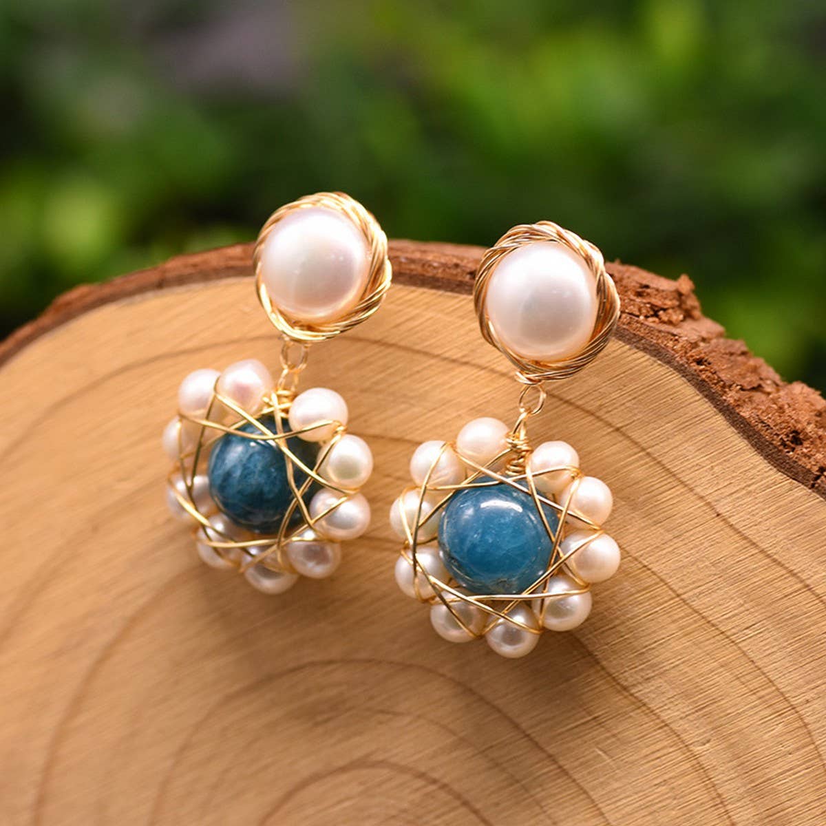 SWEET AND FRESH HANDMADE PEARL EARRINGS_CWAJE3783