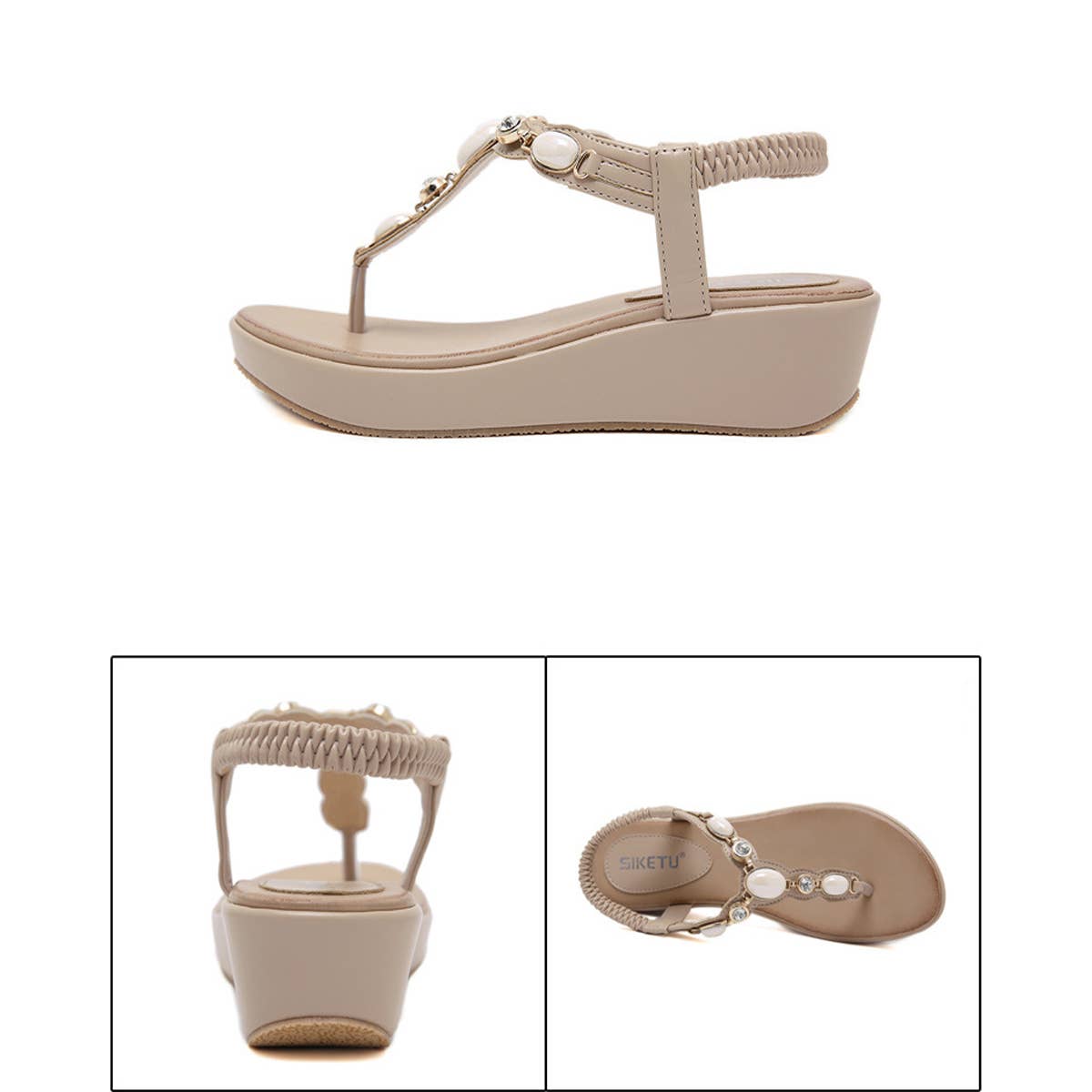 DIAMOND EMBELLISHED PLUS SIZE FLIP FLOP SANDALS_CWSHS0491