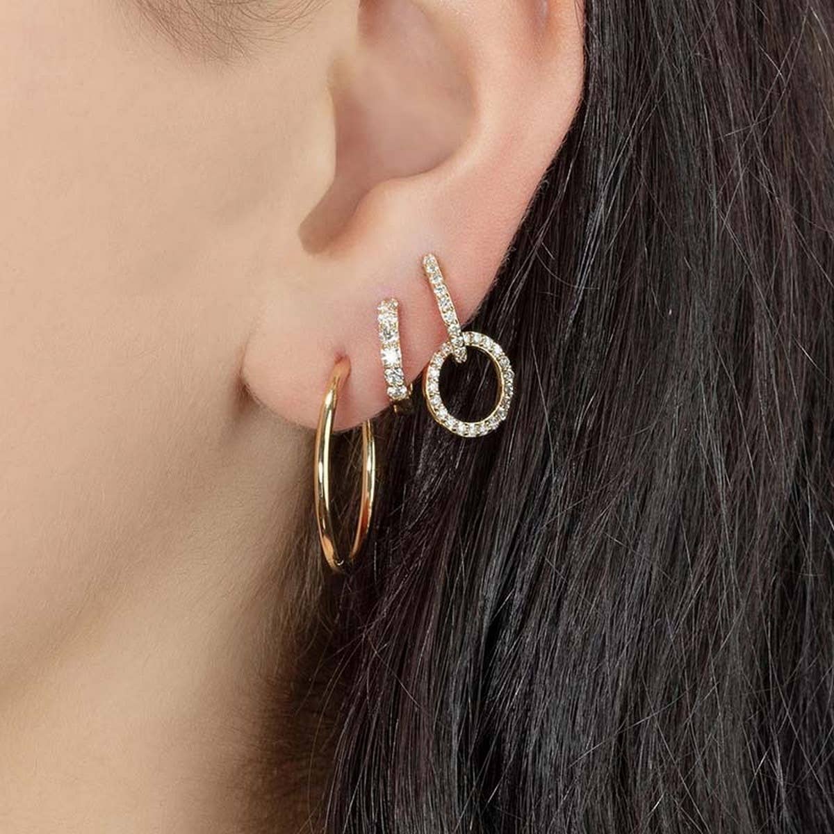 TEMPERAMENT GEOMETRIC DOUBLE HOOP EARRINGS_CWAJE1770