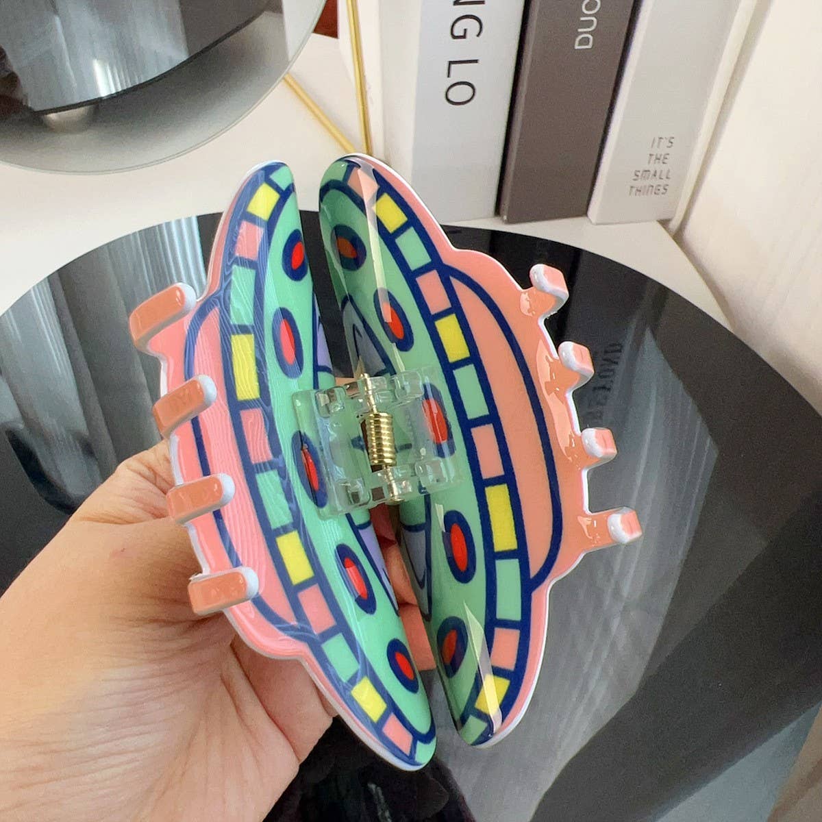 Ufo Alien Hair Claw Cartoon Space Acrylic Clip_Cwaha1495