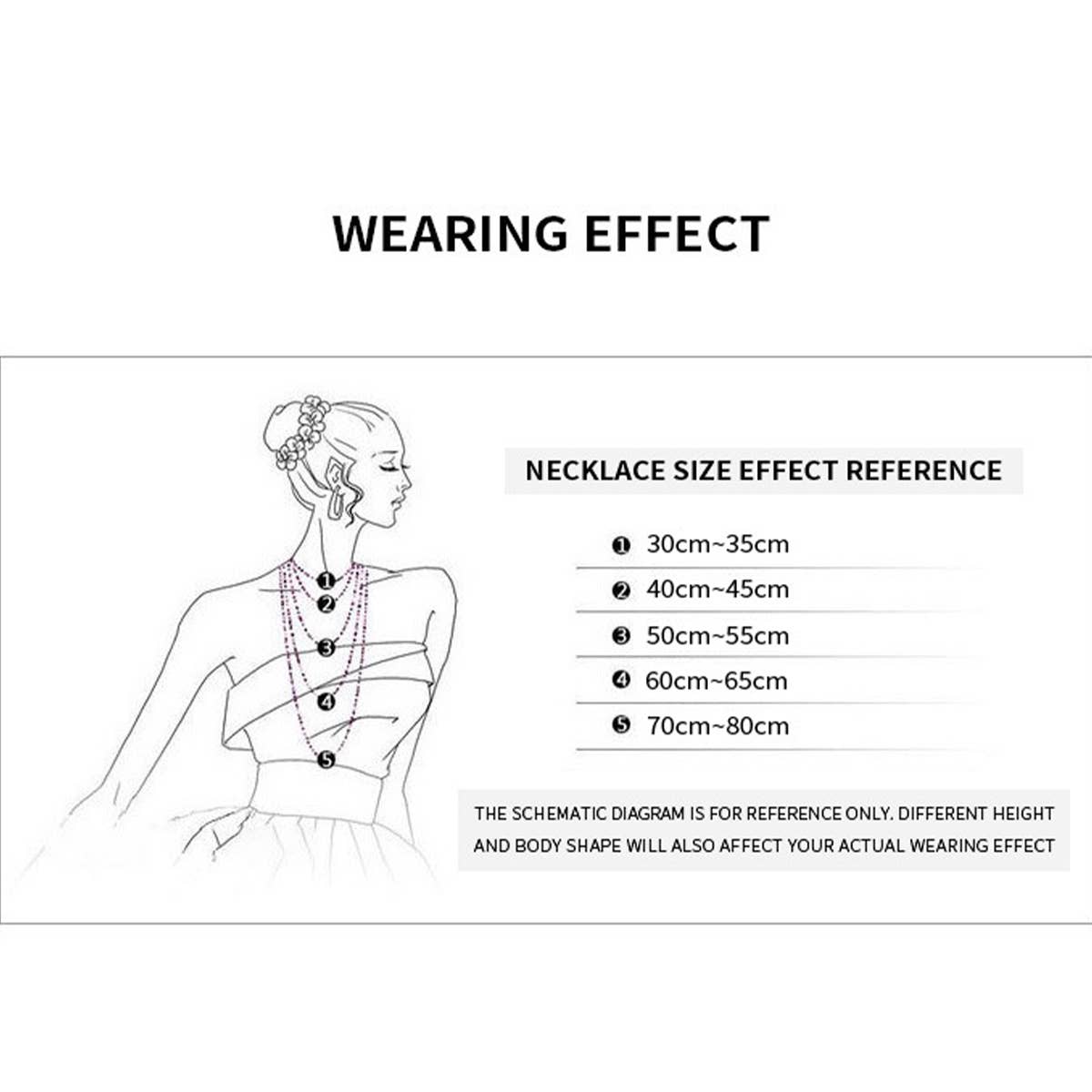 COLORED ZIRCON HEART SHAPED NECKLACE_CWAJE1082