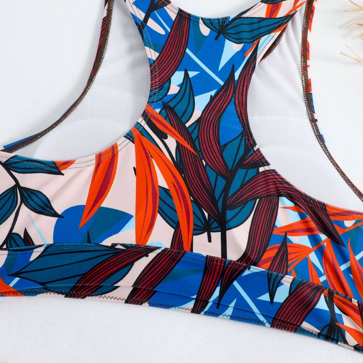 HIGH WAIST BIKINI SET SOLID COLOR SWIMSUIT_CWMW0191